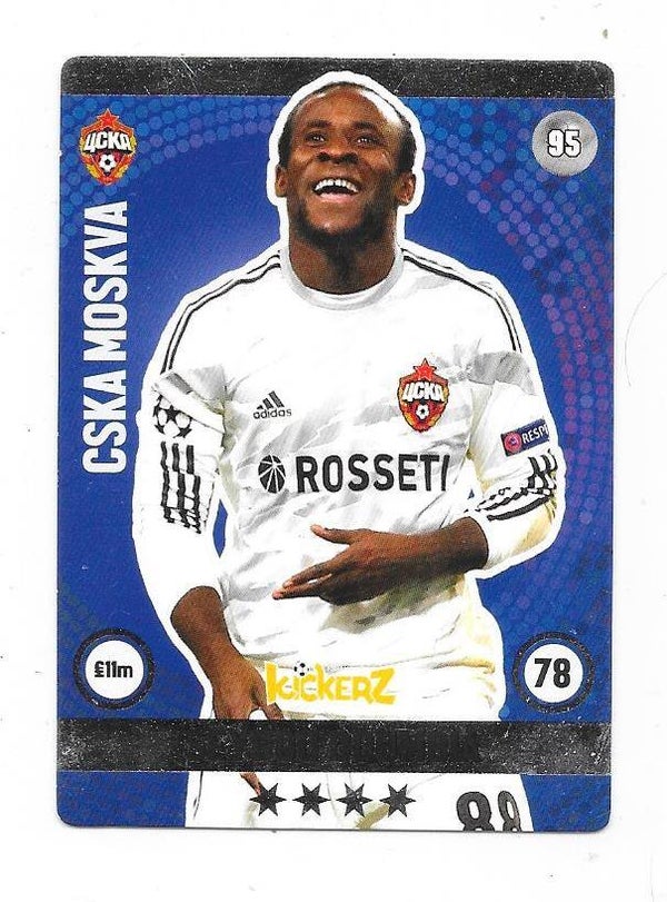 2015-16 Swedish Kickerz Silverstar Football Card # Seydou Doumbia , CSKA Moscow & Ivory Coast