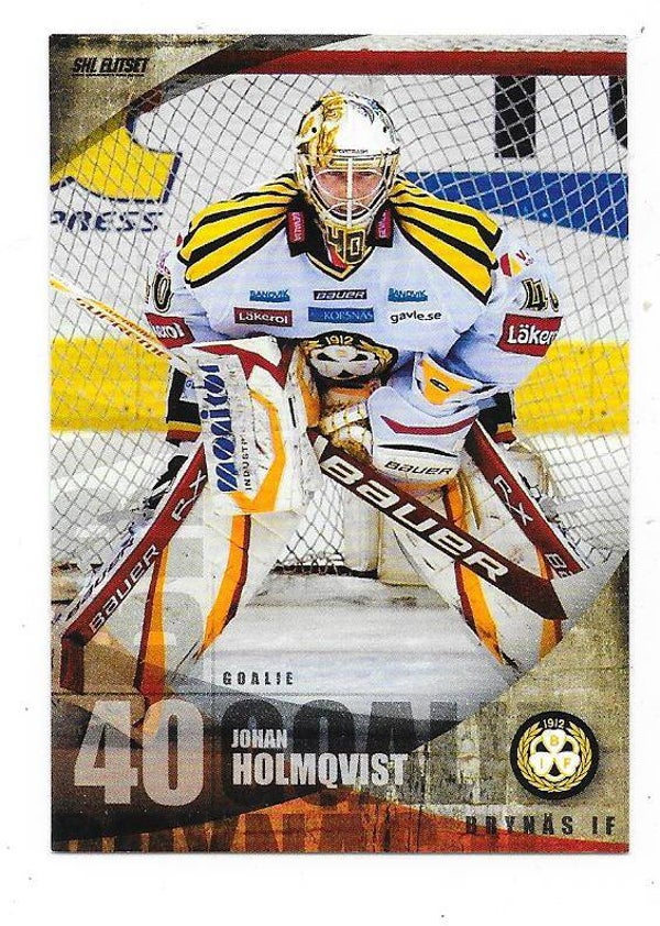2011-12 Swedish SHL #157 Johan Holmqvist  Brynäs IF , Tampa Bay Lightning