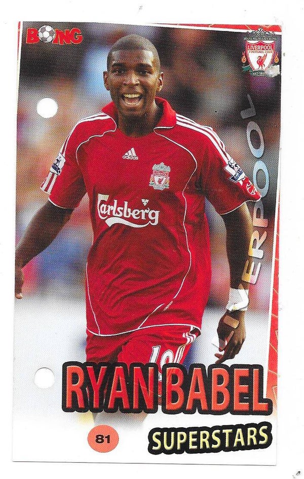 2007-08 Swedish Boing Superstars #81 Ryan Babel  Liverpool , Netherlands