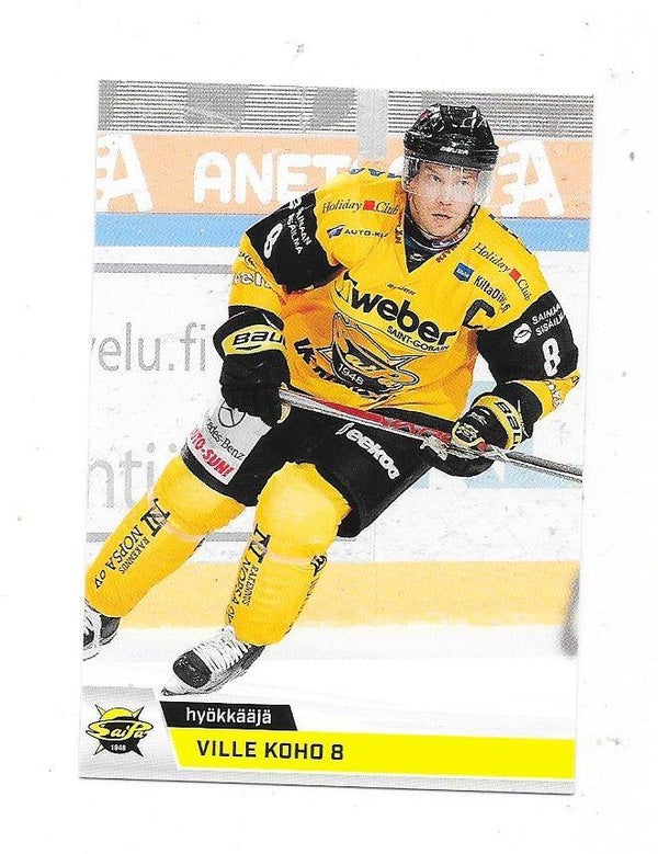 2018-19 Finnish Cardset #124 Ville Koho , Saipa Lappeenranta