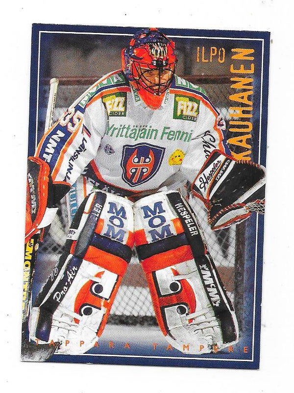 1996-97 Finnish SISU Ice Hockey Card #122 Ilpo Kauhanen , Tappara & Adler Mannheim