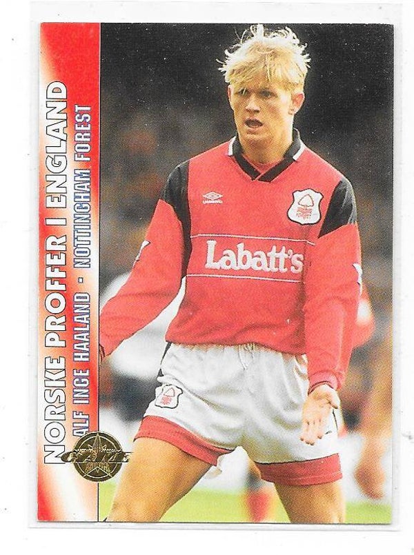1995 Norwegian Game card #247 Alf-Inge Haaland  Nottingham Forest