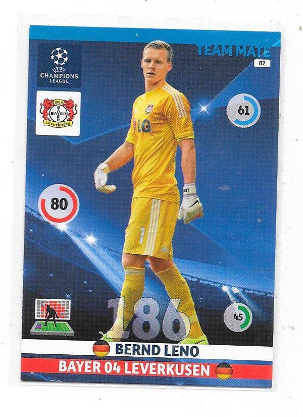 2014-15 Panini Adrenalyn Champions League # Bernd Leno , Bayer 04 Leverkusen & Germany