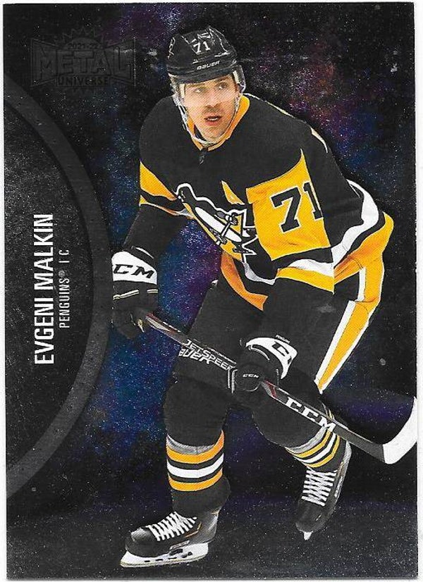 2021-22 SkyBox Metal Universe #42 Evgeni Malkin , Pittsburgh Penguins
