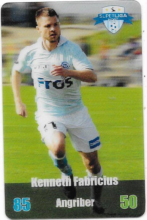 2012-13 Danish Superliga Kuma Fotboll Kort # Kenneth Fabricius  , FC København