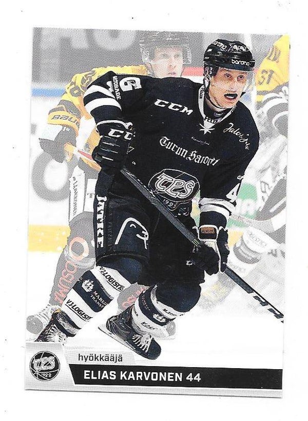 2018-19 Finnish Cardset #184 Elias Karvonen , TPS Turku & Anglet