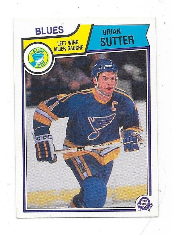 1983-84 OPC NHL Ice Hockey Card #320 Brian Sutter , St Louis Blues