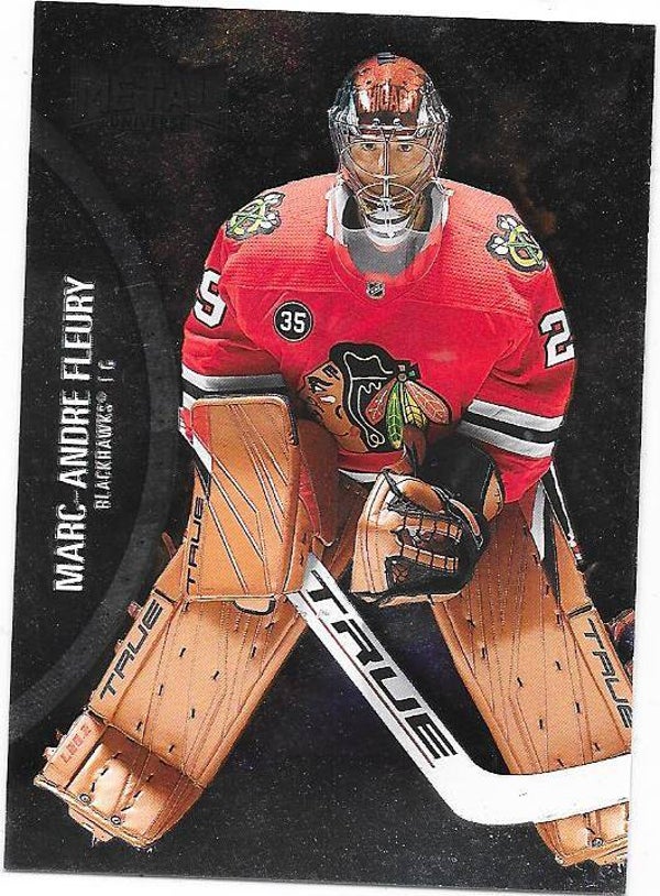 2021-22 SkyBox Metal Universe #90 Marc-Andre Fleury , Chicago Blackhawks