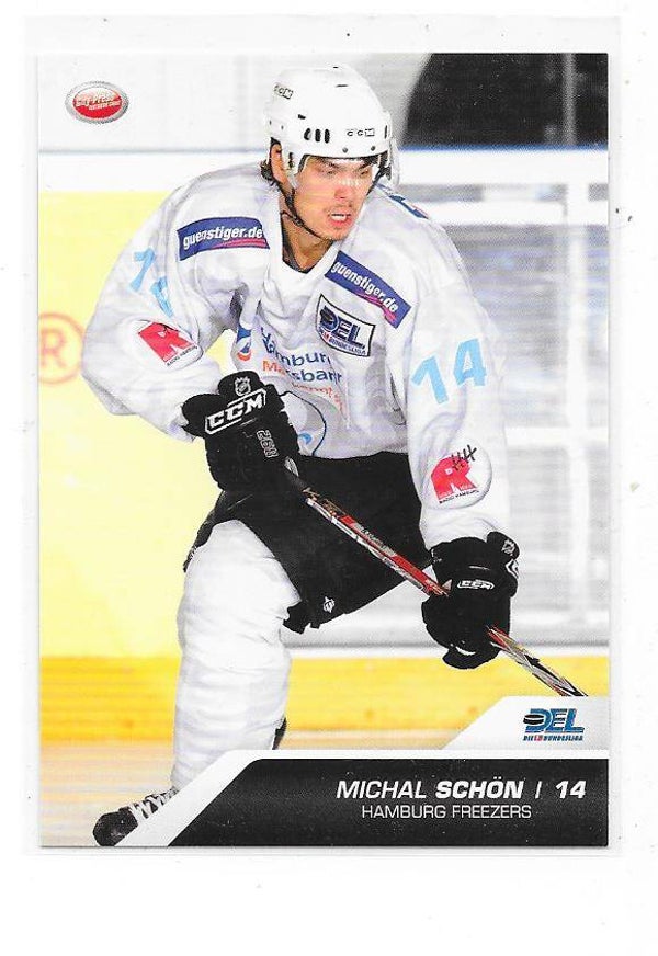 2009-10 German DEL Ice Hockey card #188 Michal Schön , Hamburg Freezers , HC Litvinov
