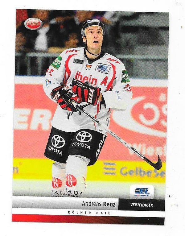 2007-08 German DEL Ice Hockey card #203 Andreas Renz , Kölner Haie
