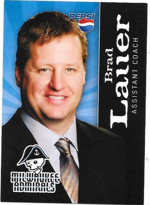 2007-08 Milwaukee Admirals Teamissued #ACO Brad Lauer  , Sheffield Steelers