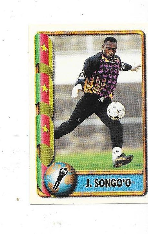 1998 Navarrete France 98 World Cup Football Sticker #125 Jacques Songo'o , Cameroon