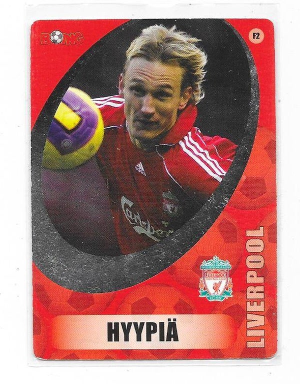 2008-09 Finnish Boing Football Card #F2 Sami Hyypiä , FC Liverpool & Finland