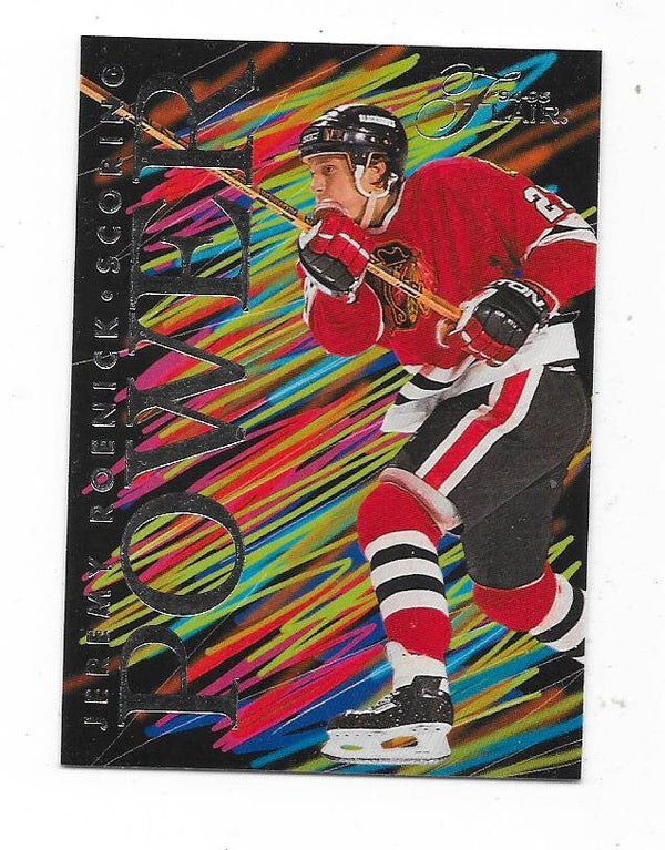1994-95 Flair Scoring Power #9of10 Jeremy Roenick , Chicago Blackhawks