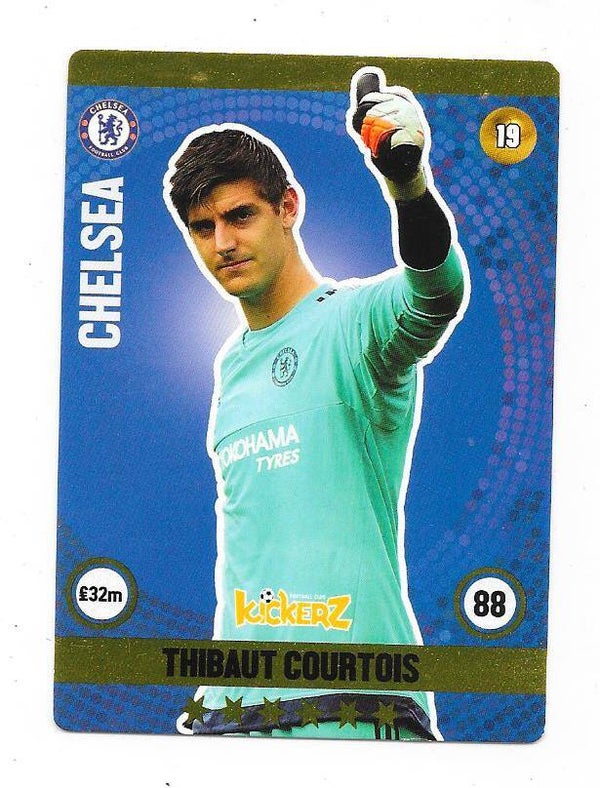 2015-16 Swedish Kickerz Goldstar # Thibaut Courtois , Chelsea