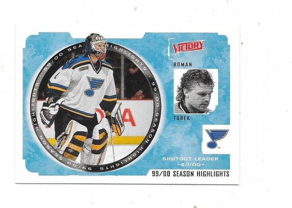 1999-00 Upper Deck Victory #258 Roman Turek  , St Louis Blues