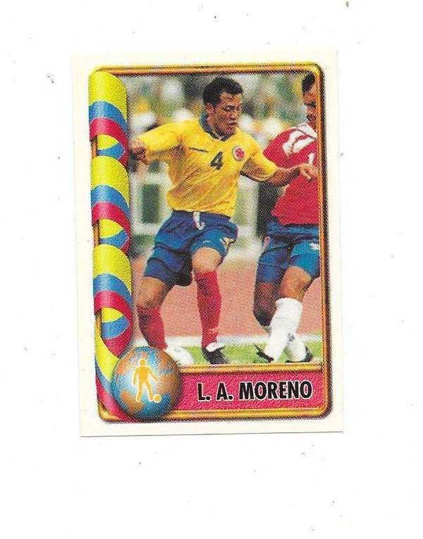 1998 Navarrete FIFA France 98 Sticker #168 Luis Antonino Moreno , Colombia
