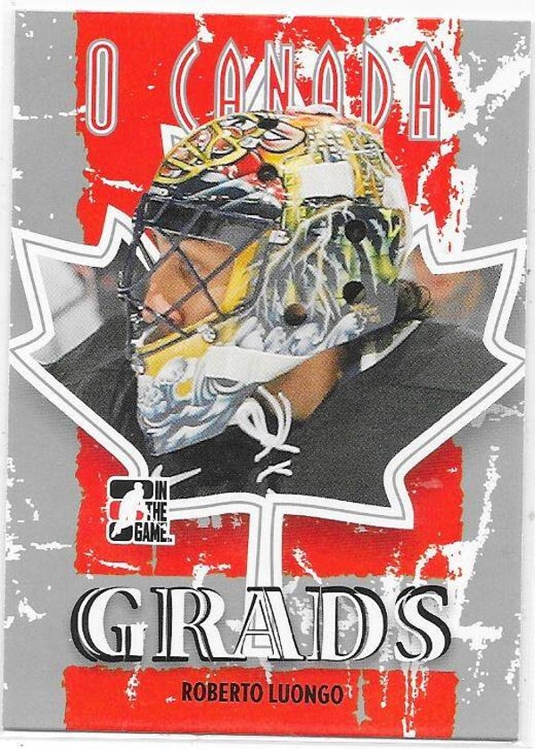 2007 ITG O`Canada Ice Hockey card #69 Roberto Luongo , Canada & Florida Panthers