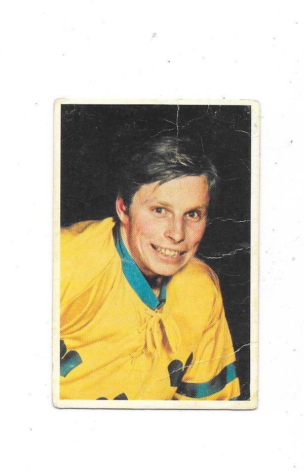 1972 Finnish Panda Hockey Card WC #2723 Hans Lindberg , Sweden , Brynäs IF