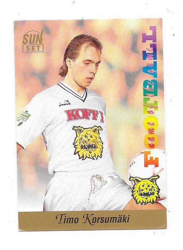 1994 Finnish Sunset Football card #18 Timo Korsumäki , Ilves