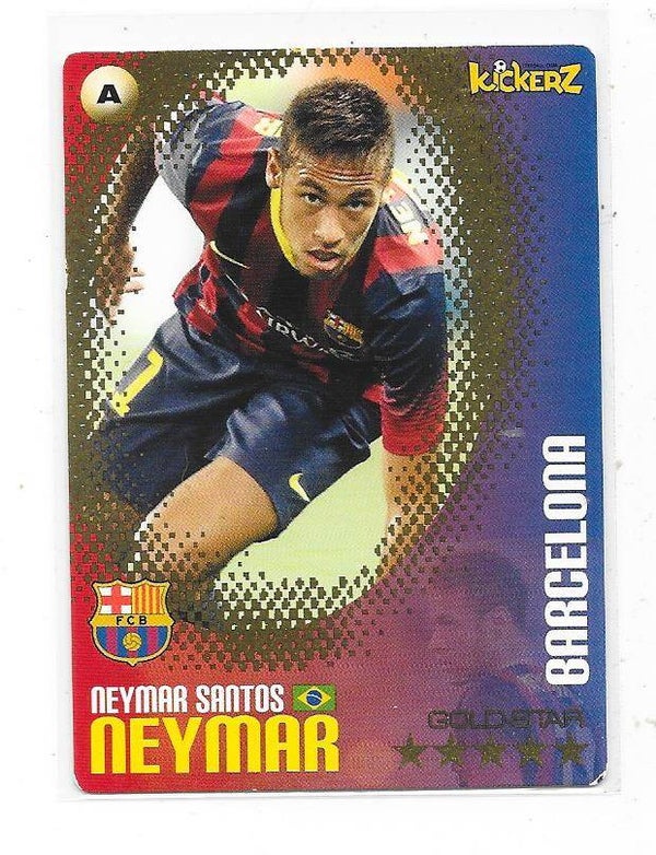 2013-14 Swedish Kickerz Goldstar # Neymar JR. , FC Barcelona & Brasil