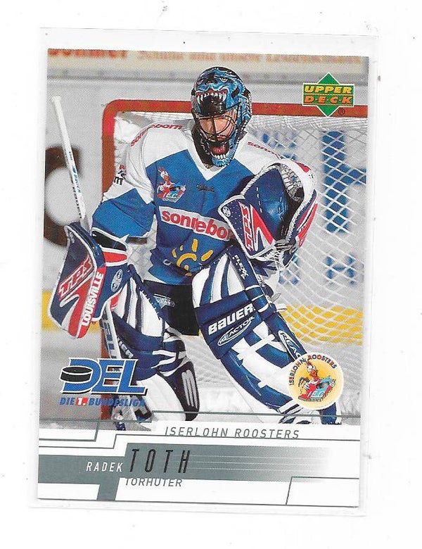2000-01 German Del Upper Deck Ice Hockey card #113 Radek Toth , Iserlohn Roosters , HC Sparta Praha