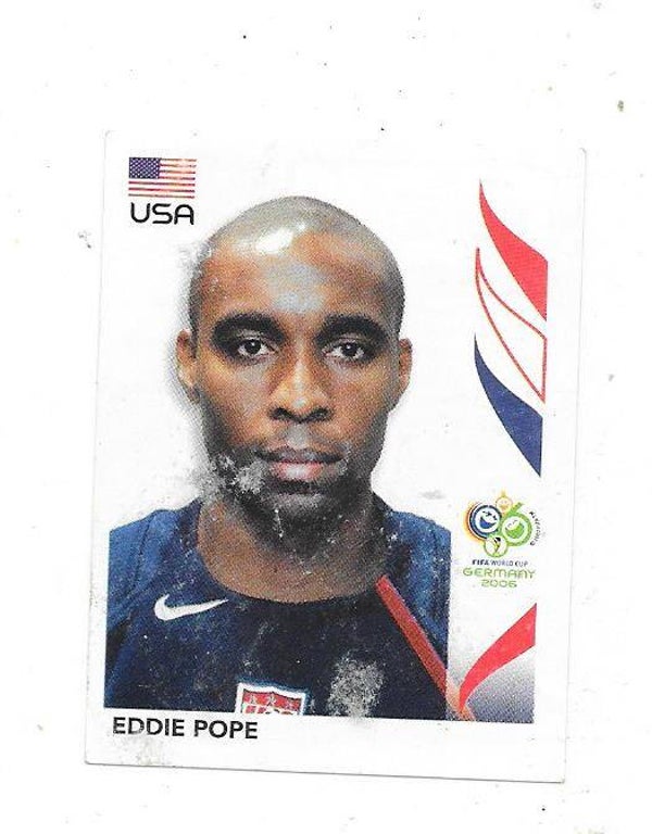 2006 Panini FIFA World Cup Football Sticker #348 Eddie Pope , USA