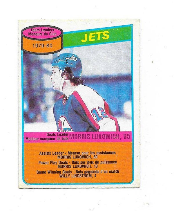1980-81 OPC #227 Morris Lukowich , Winnipeg Jets