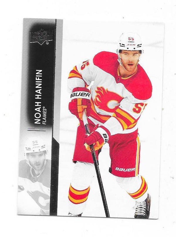 2022-23 Upper Deck Ice Hockey Card #28 Noah Hanifin , Calgary Flames