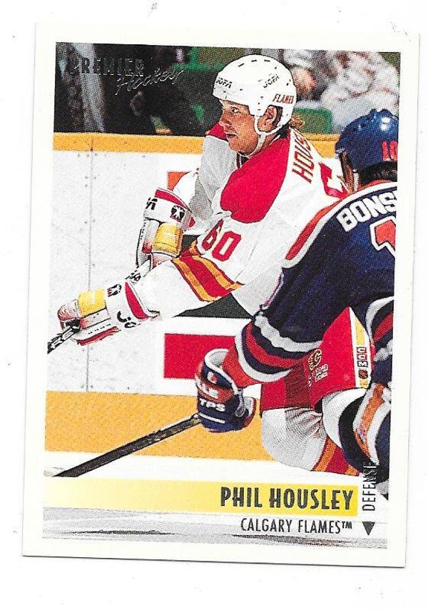 1994-95 Topps Premier NHL Ice Hockey Card #353 Phil Housley , Calgary Flames