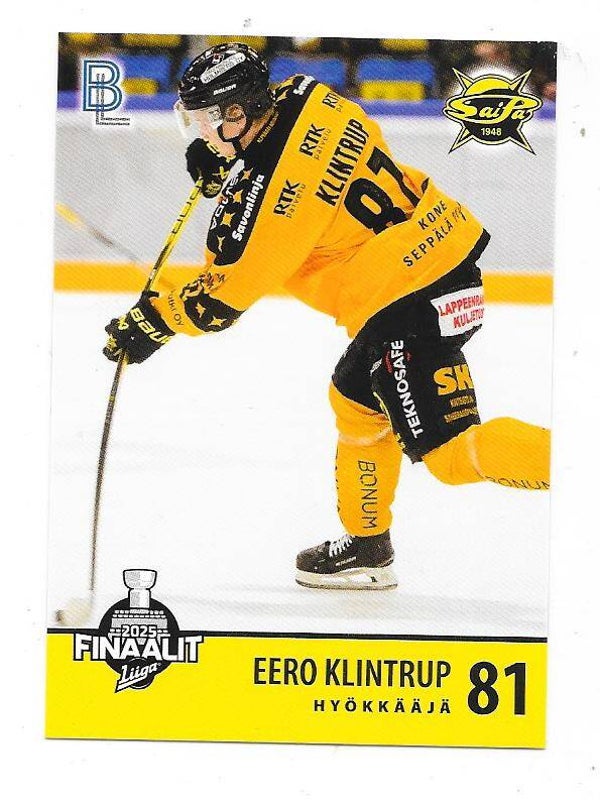 2024-25 Finnish Blueline Finals #6 Eero Klintrup Saipa