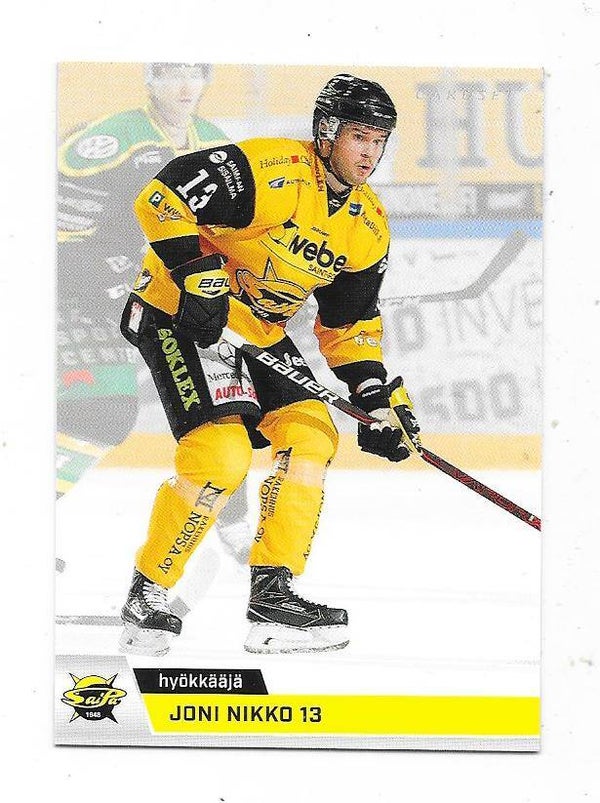 2018-19 Finnish Cardset #126 Joni Nikko , Saipa & Väsby IK