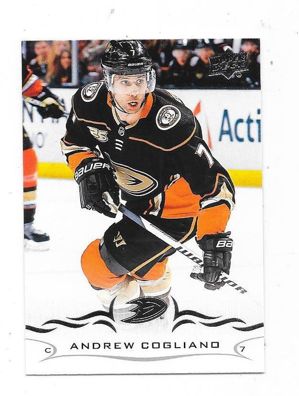 2018-19 Upper Deck NHL Ice Hockey Card #256 Andrew Cogliano , Anaheim Ducks
