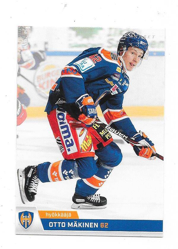 2018-19 Finnish Cardset #152 Otto Mäkinen , Tappara & Soo Greyhounds