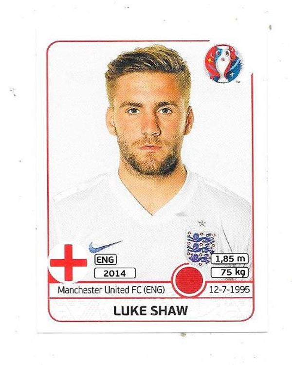 2016 Panini UEFA EURO Sticker #135 Luke Shaw , England