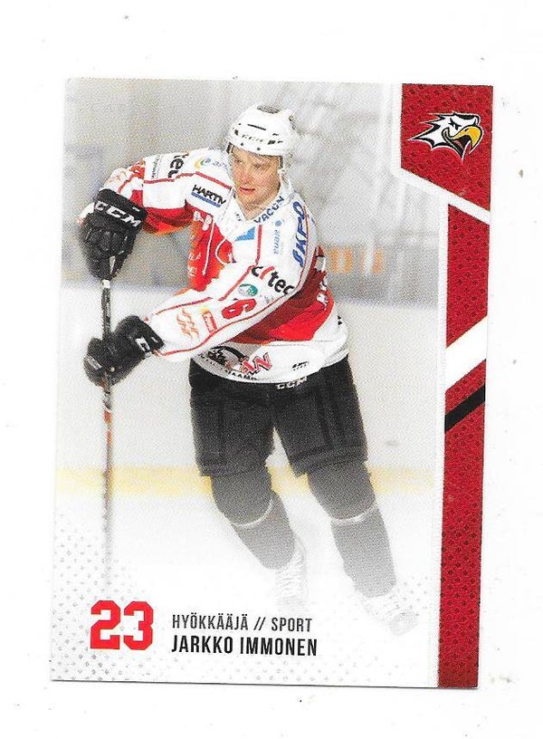 2014-15 Finnish Cardset Ice Hockey card #128 Jarkko Immonen , Vaasan Sport & ESV Kaufbeuren