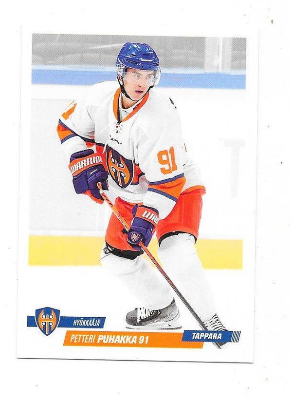 2022-23 Finnish Cardset #155 Petteri Puhakka  Tappara , EHC Kloten