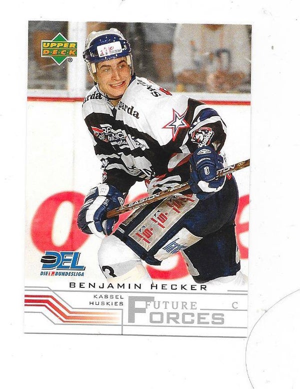 2001-02 German Upper Deck Future Forces Ice Hockey Card #265 Benjamin Hecker , Kassel Huskies