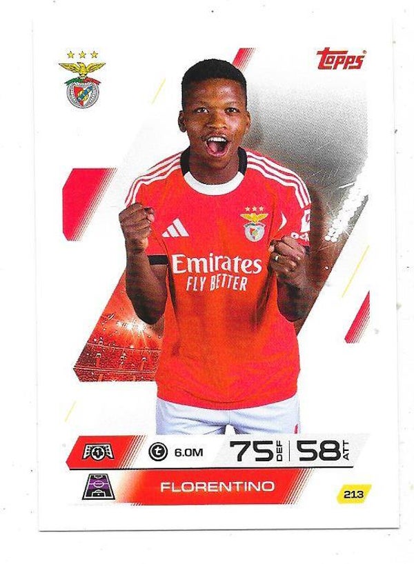 2025-26 Topps Match Attax #213 Florentino, SL Benfica