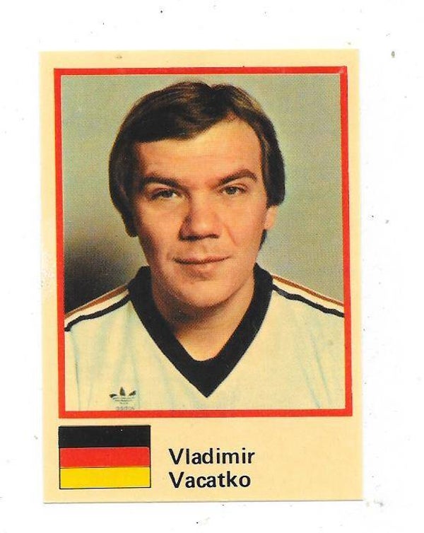 1982 Finnish Semic WC Ice Hockey Sticker #115 Vladimir Vacatko  , West Germany & Düsseldorfer EG