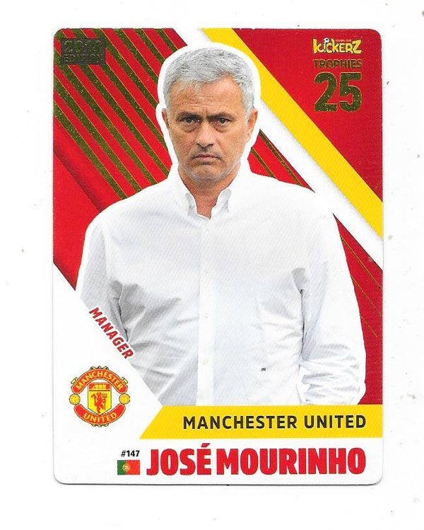 2017-18 Swedish Kickerz Goldstar Football Card #147 Jose Mourinho , Manchester United & Portugal