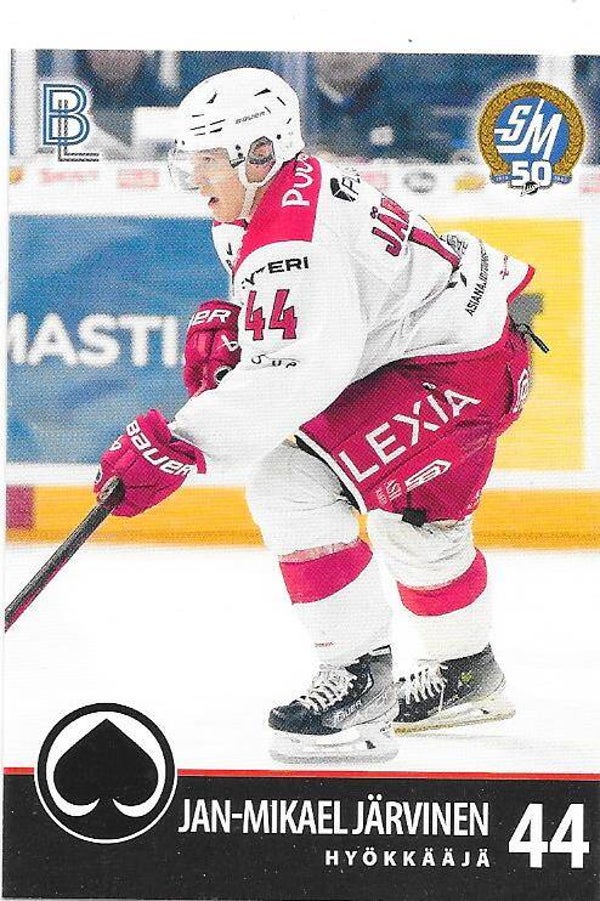 2024-25 Finnish Blueline Teamissued #Ässät-8 Jan-Mikael Järvinen , Adler Mannheim