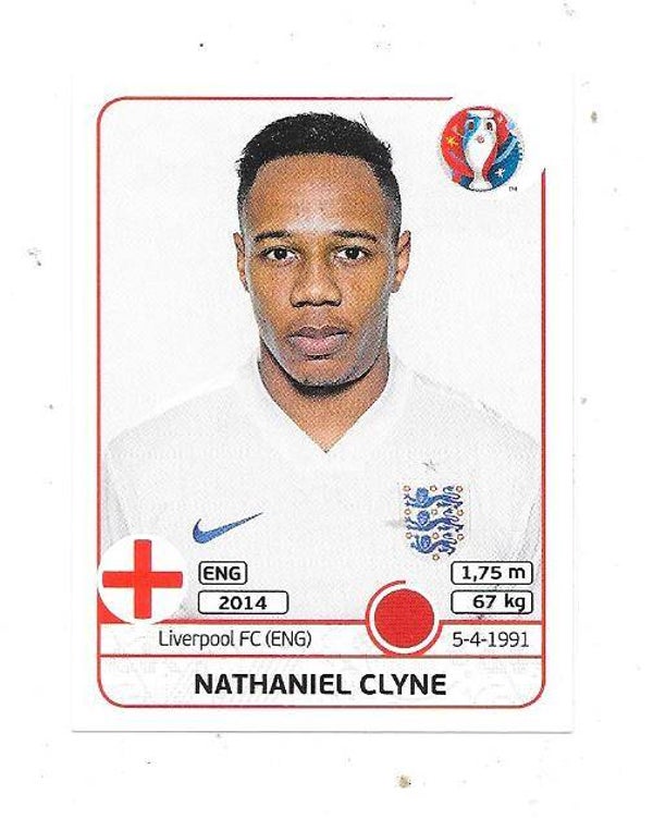 2016 Panini UEFA EURO Sticker #134 Nathaniel Clyne, England