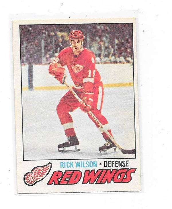 1977-78 OPC NHL Ice Hockey Card #57 Rick Wilson , Detroit Red Wings
