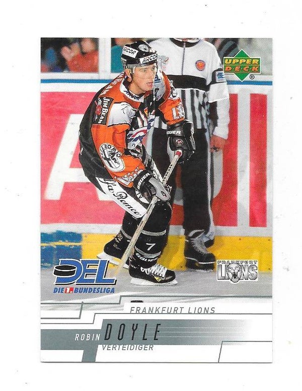 2000-01 German Del Upper Deck Ice Hockey card #76 Rob Doyle , Frankfurt Lions , Colorado College