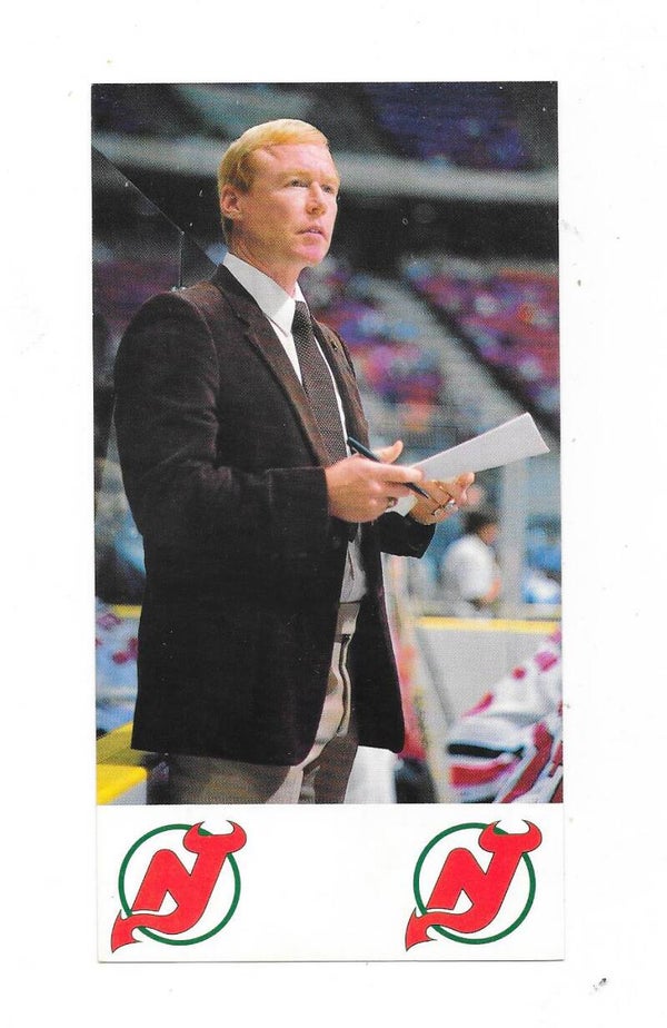 1984-85 New Jersey Devils Teamissued Ice Hockey Card Coach #  Doug Carpenter
