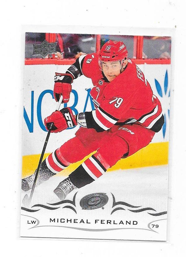 2018-19 Upper Deck Ice Hockey Card #290 Michael Ferland , Carolina Hurricanes