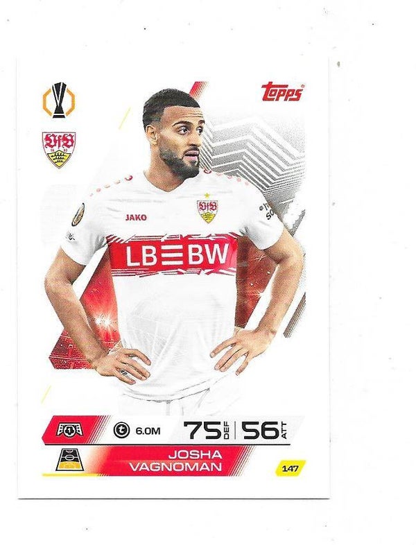 2025-26 Topps Match Attax Champions League #147 Josha Vangnoman , VfB Stuttgart , Germany