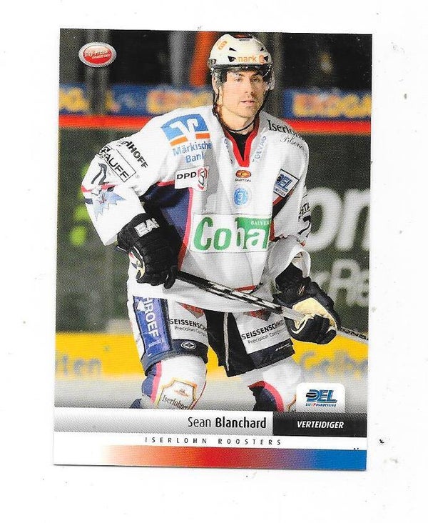 2007-08 German DEL Ice Hockey card #370 Sean Blanchard , Iserlohn Roosters , Ottawa 67's