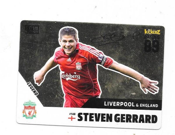 2018 Swedish Kickerz LEGENDS #148 Steven Gerrard , Liverpool & England